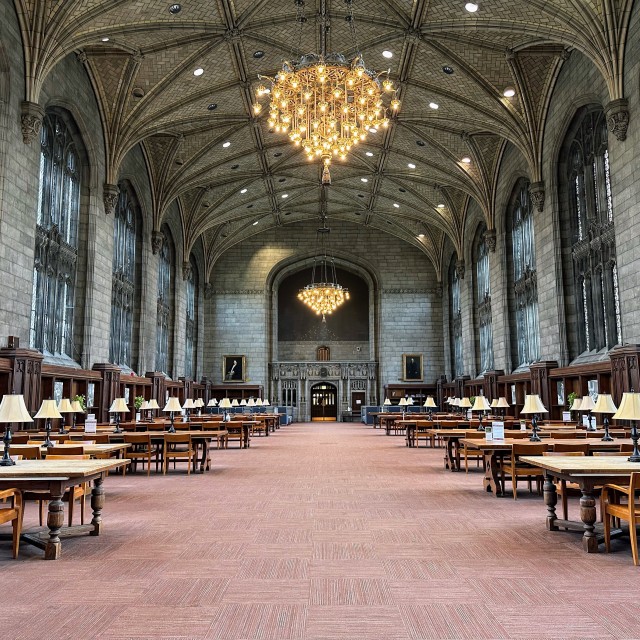 Interior of Harper Library