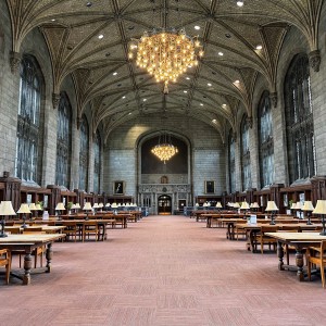 Interior of Harper Library