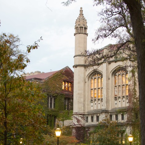 UChicago campus in the fall